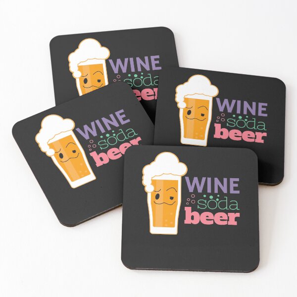 Item preview, Wine Soda Beer - Import Beer designed and sold by Rainbow Designs.