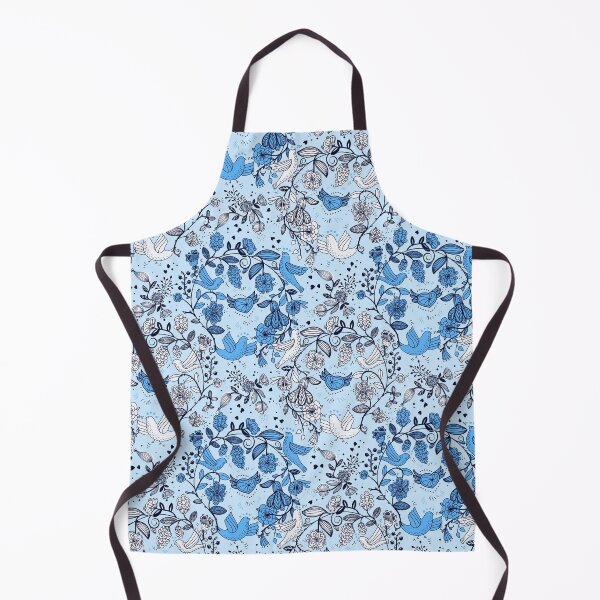 Item preview, Everybirdy Blue Pattern designed and sold by Rainbows Rock.