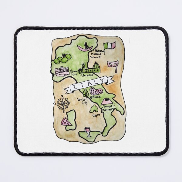 Item preview, Map of Italy designed and sold by Platinumfrog.