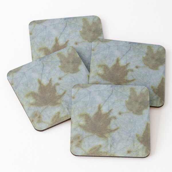 Item preview, Ecoprint of Acer with Indigo - Two designed and sold by LymphomaLass.