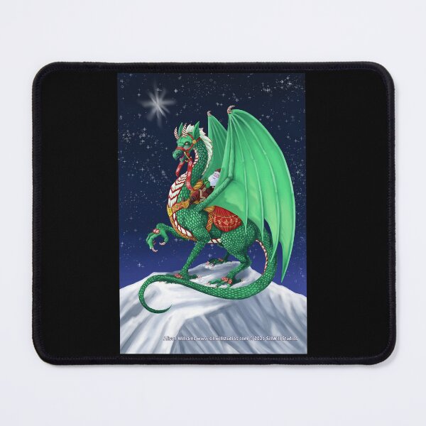 Item preview, The Christmas Dragon Delivers designed and sold by SillWillStudios.