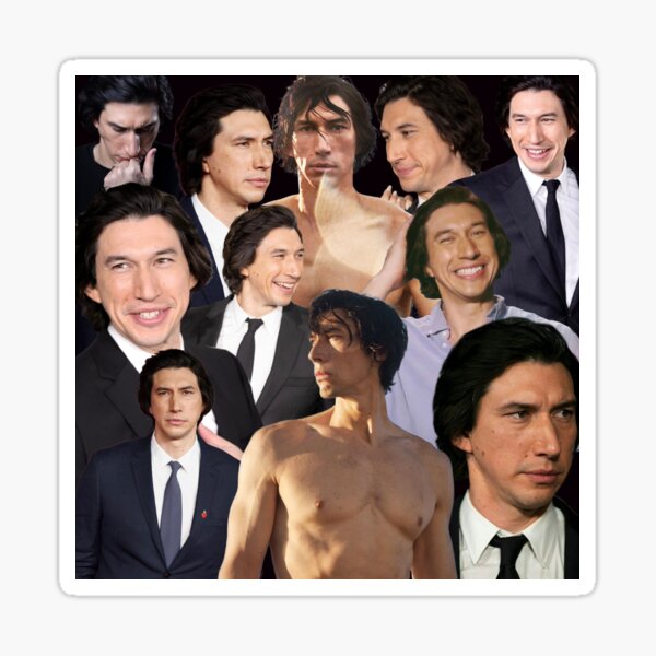 Vista previa del artículo con la obra «Adam Driver Collage 2021», diseñado y vendido por misspink827.