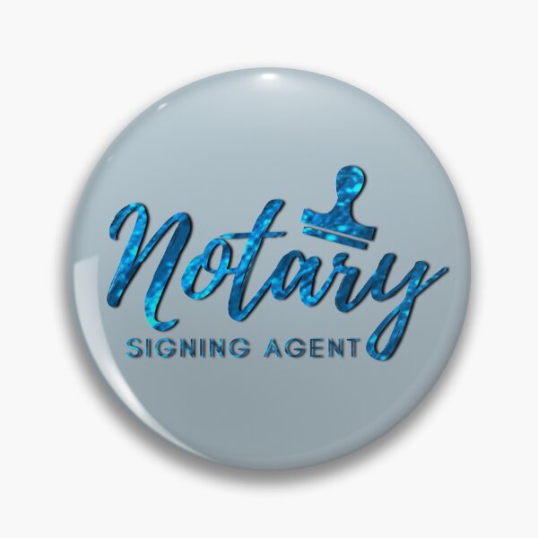 Item preview, Notary Signing Agent | Blue Glitter designed and sold by AdoptKM.