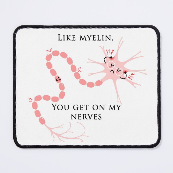 Item preview, Cute Myelinated Neuron  designed and sold by siickslack.