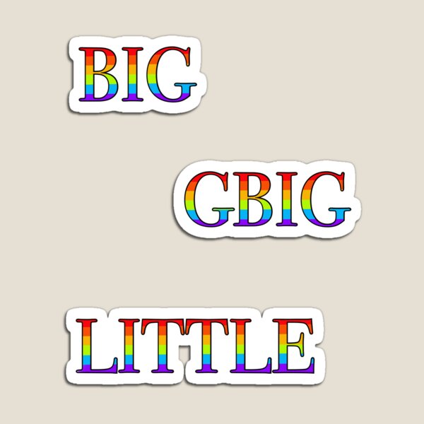 Item preview, Rainbow Little,Big,GBIG  designed and sold by merrybutterfly.