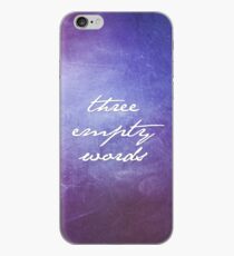 Three Empty Words iPhone Case