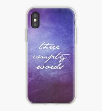 Three Empty Words iPhone Case