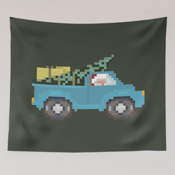 Item preview, Santa Truck Pixel Art - Christmas Ugly Sweater 8-Bit designed and sold by ViewerEqualsPhoton.