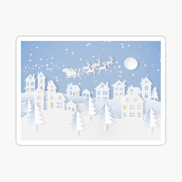 Festive Scene Sticker
