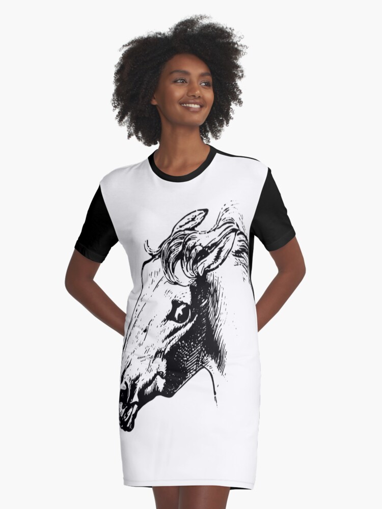 Warehouse horse print shirt dress sale