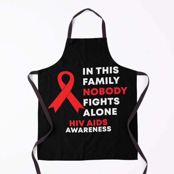 Item preview, In This Family Nobody Fights Alone HIV AIDS Disease Awareness designed and sold by Color-Sparkle.