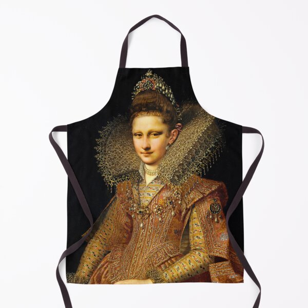 Artikelvorschau, Mona Lisa verkleidet als Margherita Gonzaga, Prinzessin von Mantua entworfen und verkauft von brushandframes.