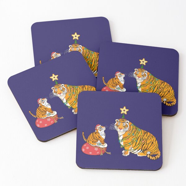 Item preview, Christmas tiger’s family / Year of the Tiger /New Year 2022/ Tiger 2022 designed and sold by saf-saf.