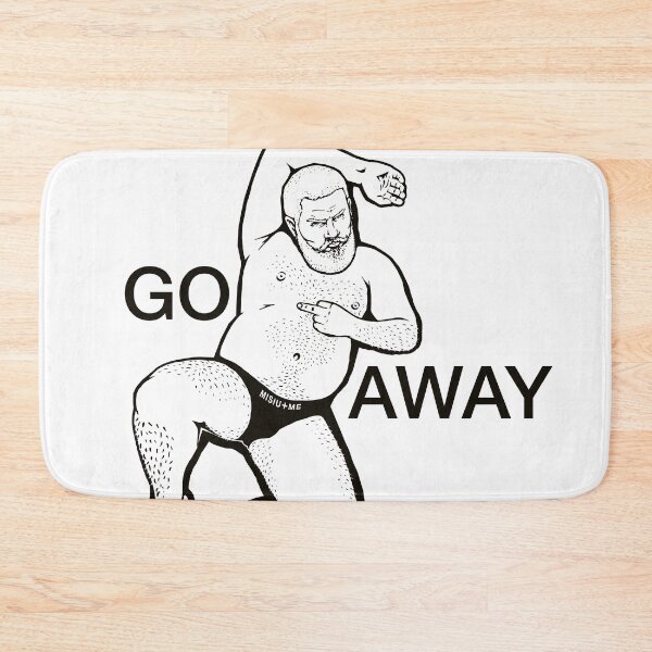 Item preview, Misiu "GO AWAY!" designed and sold by MisiuAndMe.