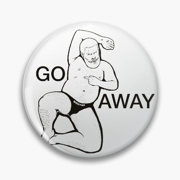 Item preview, Misiu "GO AWAY!" designed and sold by MisiuAndMe.
