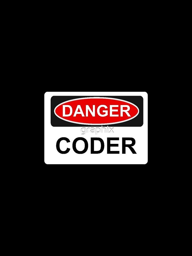 Thumbnail 5 of 5, iPhone Case, Danger Coder - Warning Sign designed and sold by graphix.