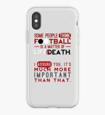 Fußball ist eine Frage von Leben und Tod. iPhone-Hülle & Cover