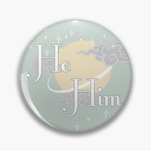 Item preview, Green Fantasy He/Him Pronouns designed and sold by MoonMint.