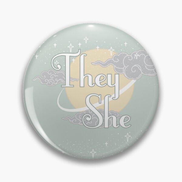 Item preview, Green Fantasy They/She Pronouns  designed and sold by MoonMint.