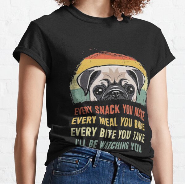 Funny pug hot sale shirt