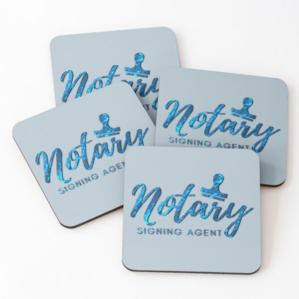 Item preview, Notary Signing Agent | Blue Glitter designed and sold by AdoptKM.