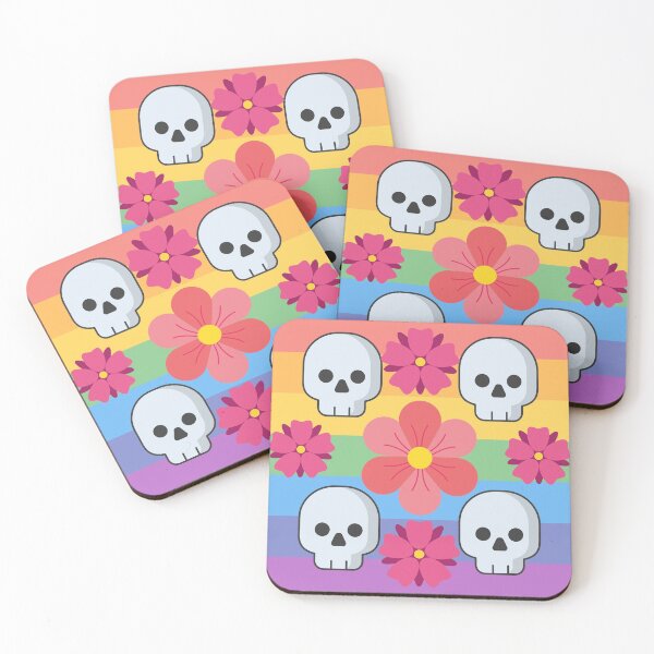 Item preview, Rainbows, Skulls, and Flowers designed and sold by AnAwkwardOtter.