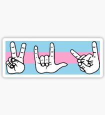 Peace Love Death Metal - Pink and Blue Sticker
