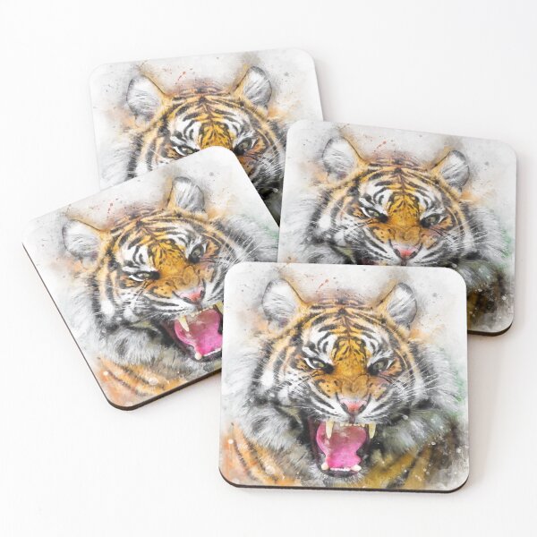 Item preview, Tiger watercolor designed and sold by PetsArt.