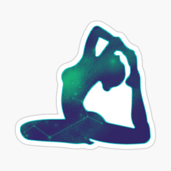 "Yoga posture" Sticker for Sale by MyVision8 Redbubble