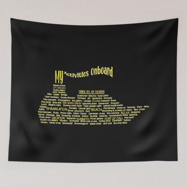 Item preview, activity on cruise, cruise lover, I love cruise, my vacation designed and sold by NineJuly.