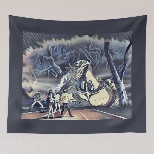 Item preview, Van Meets Hitomi Dragon Scene Escaflowne ORIGINAL by SillyFun.redbubble.com designed and sold by SillyFun.
