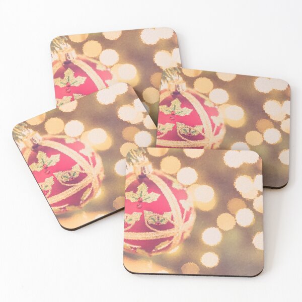 Item preview, Red and Gold Christmas Decoration designed and sold by MathenaArt.