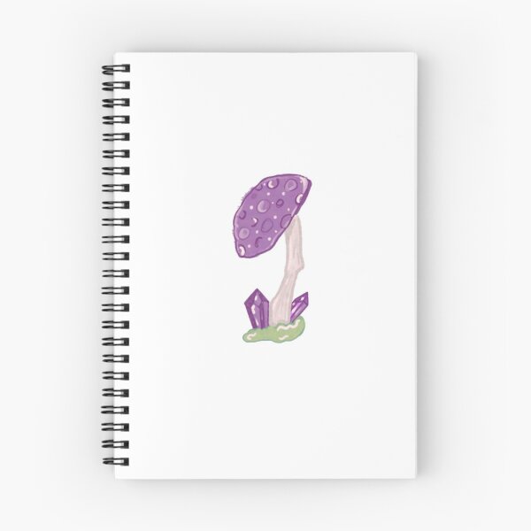 Item preview, Toadstool and crystal illustration, mushroom, far, fairy, crystals, woodland, plants designed and sold by ArachneAcademia.
