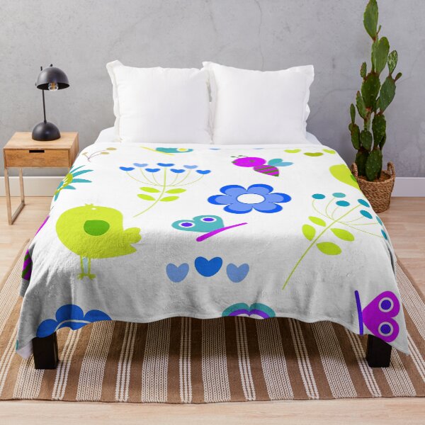 Item preview, Flower Birds Nature Leaf Rainbow Illustration Art designed and sold by jmc-aas.