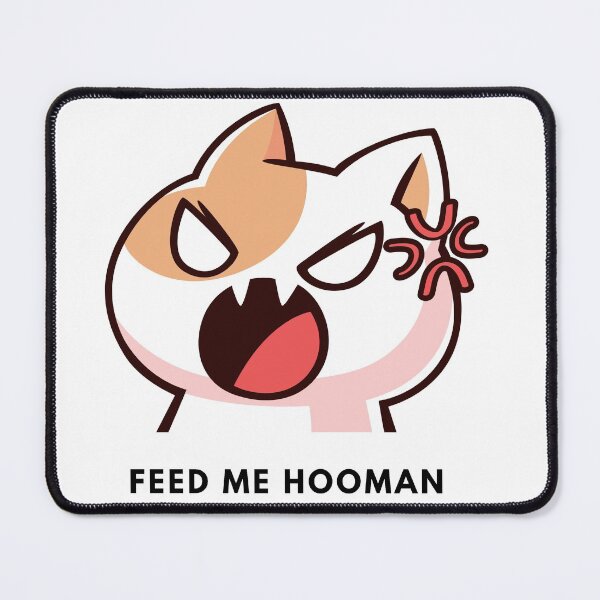 Item preview, Feed Me Hooman - funny cat  designed and sold by nasani.