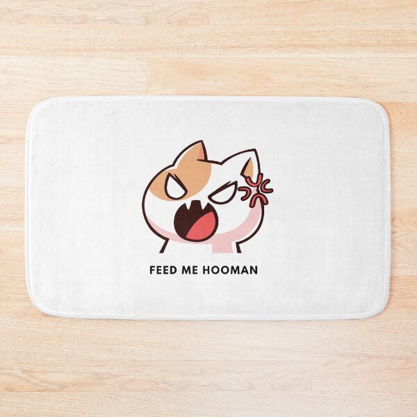 Item preview, Feed Me Hooman - funny cat  designed and sold by nasani.
