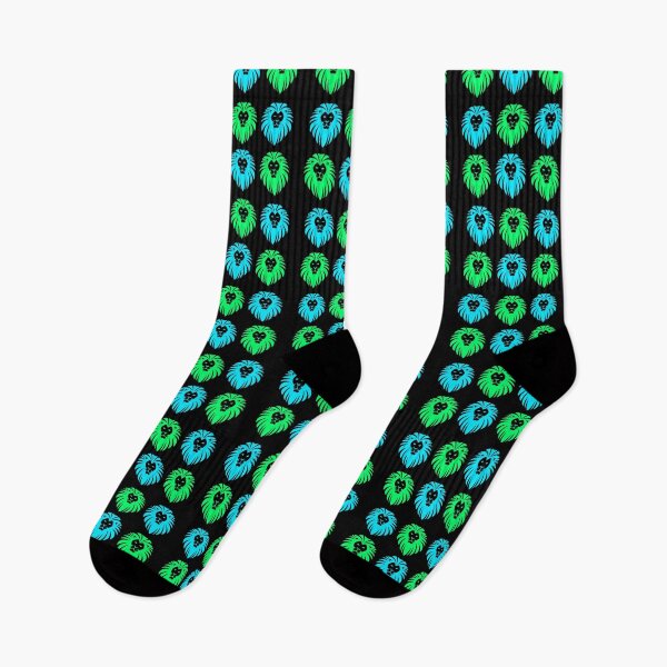 Item preview, Leones verdes y azules designed and sold by LukjanovArt.