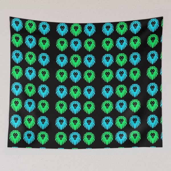 Item preview, Leones verdes y azules designed and sold by LukjanovArt.