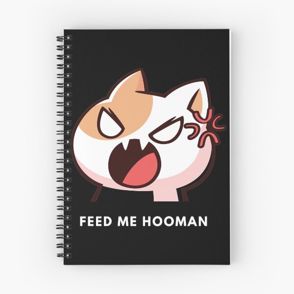 Item preview, Feed Me Hooman - funny cat  designed and sold by nasani.