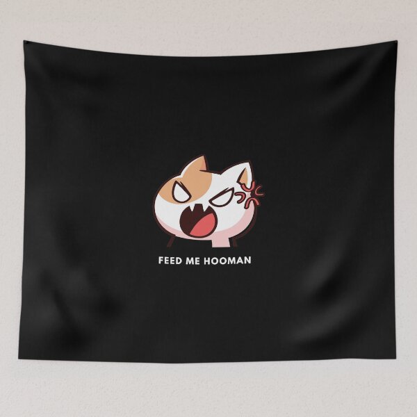 Item preview, Feed Me Hooman - funny cat  designed and sold by nasani.