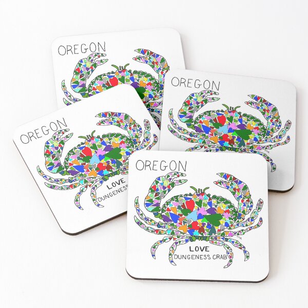 Item preview, Oregon - Dungeness Crab - love - state symbols designed and sold by Colleen Macomber.