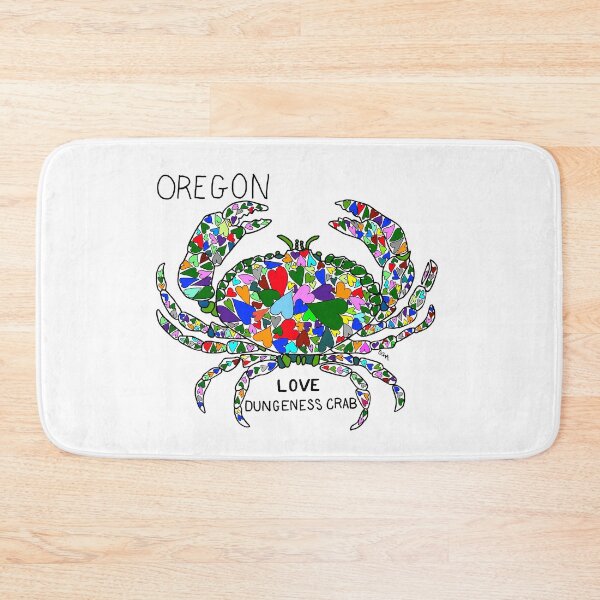 Item preview, Oregon - Dungeness Crab - love - state symbols designed and sold by Colleen Macomber.
