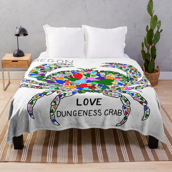 Item preview, Oregon - Dungeness Crab - love - state symbols designed and sold by Colleen Macomber.