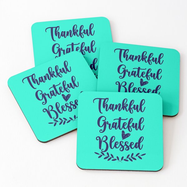Item preview, Thankful Grateful Blessed designed and sold by MrsLittleBear.