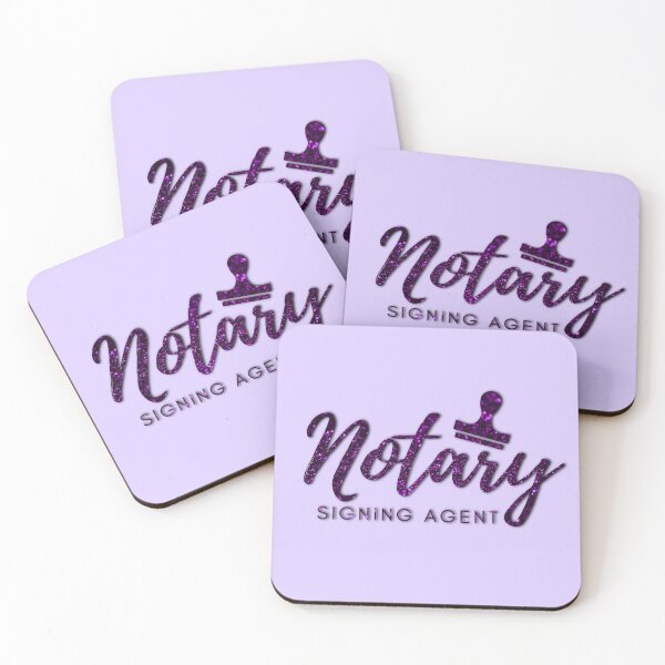 Item preview, Notary Signing Agent | Dark Purple Glitter designed and sold by AdoptKM.