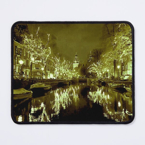 Item preview, Amsterdams Rijksmuseum in a distance at night. designed and sold by Noel Ali ⭐⭐⭐⭐⭐.