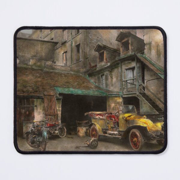 Item preview, Car - Cour, Rue de Valencemm France - A Sunday afternoon - 1925 designed and sold by Mike Savad Photography.