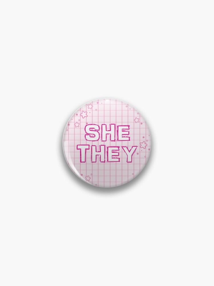 Pink Sketchbook She/They Pronouns  Sticker for Sale by MoonMint