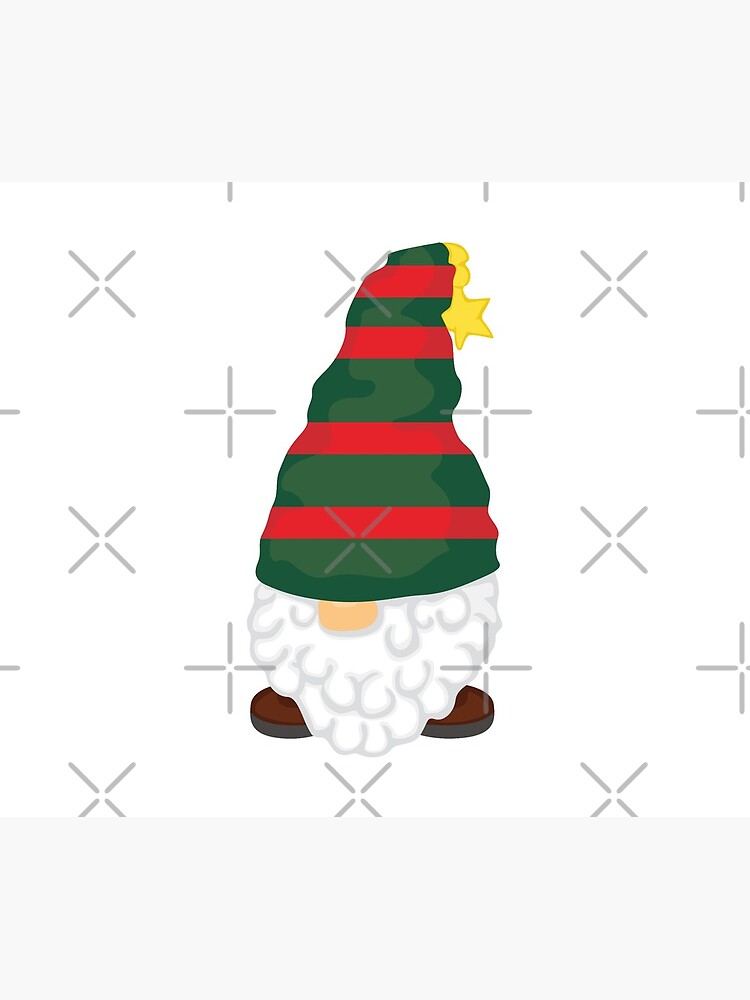 Christmas Gnome Striped Red and Green by chanzds