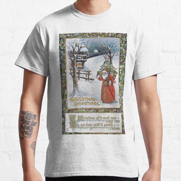 Vintage Santa Claus Postcard Classic T-Shirt